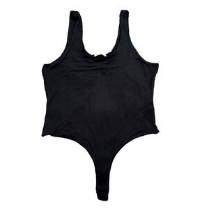 Magnolia Boutique Tank Bodysuit in Black, Size XL​​​​​